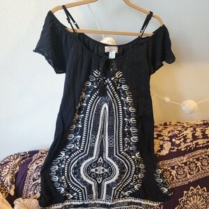 Band of Gypsies black dress with pockets